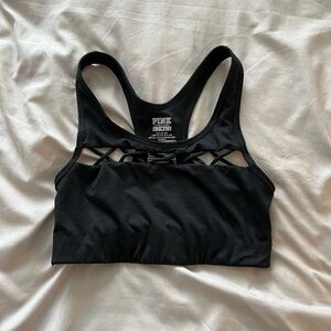 VS Pink Black Sports Bra
